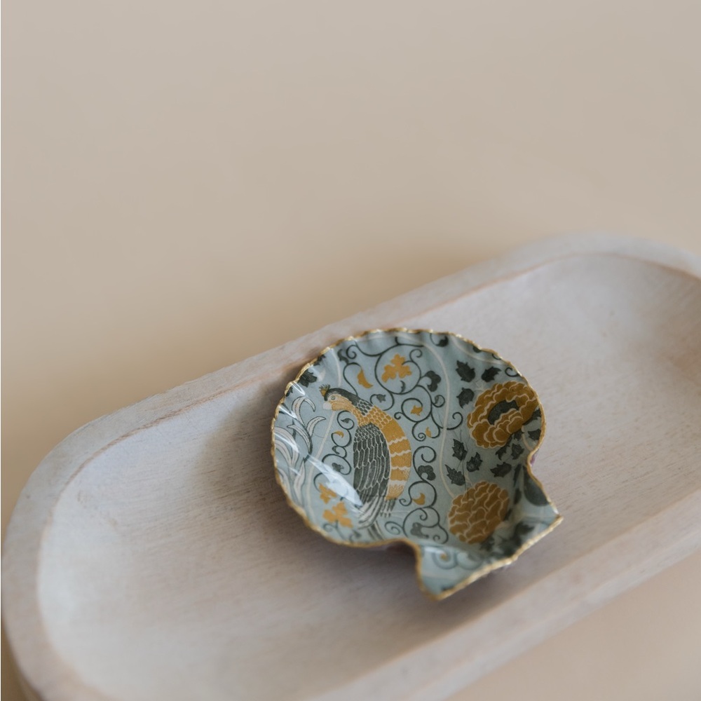 William Morris handmade shell ring dish